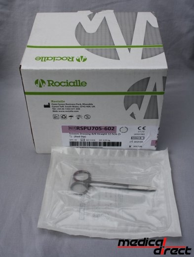 Chirurgische schaar gebogen, spits/spits 15 cm, disposable