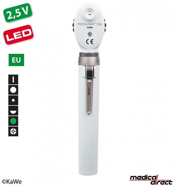 Kawe piccolight E56 LED ophthalmoscoop, stone
