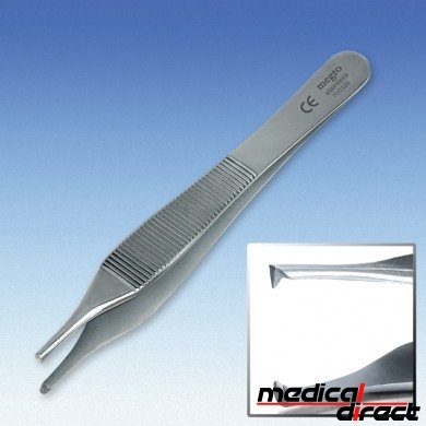 Chirurgisch pincet Adson 1 : 2 tanden 12 cm