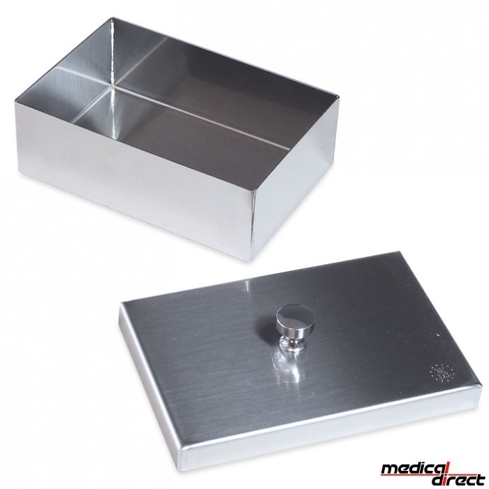 RVS instrumentendoos 12 x 8 x 4 cm