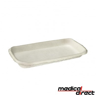Disposable schaal uit celstof 180 x 90 x 19 mm