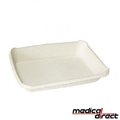 Disposable schaal uit celstof 180 x 136 x 20 mm
