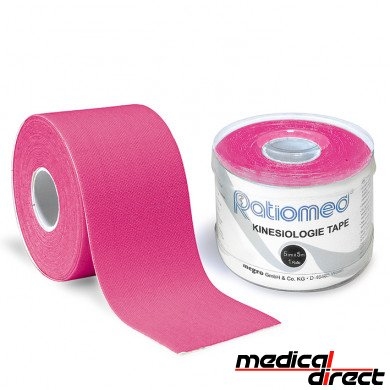 Kinesiologie tape 5 mtr x 5 cm, roze