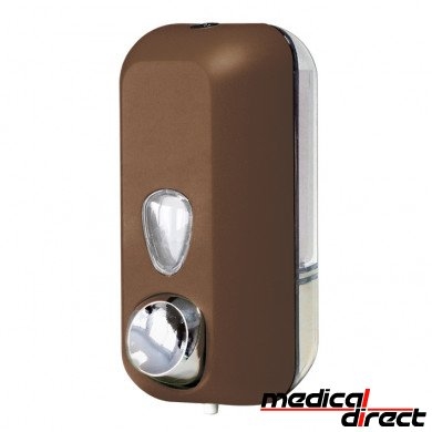 Zeepdispenser 550 ml, kunststof bruin