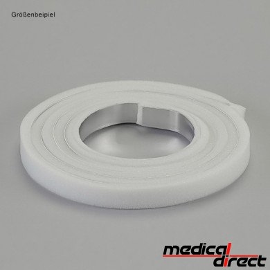 Aluminium spalk op rol 3 mtr x 25 mm gepolstert