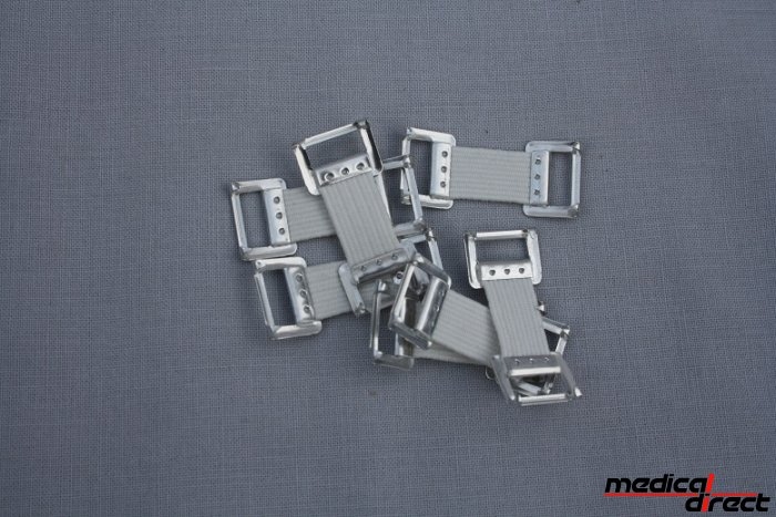 Verbandklemmen uit aluminium, wit
