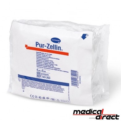 Hartmann Pur-Zellin celstofdepper 4 x 5 cm, steriel