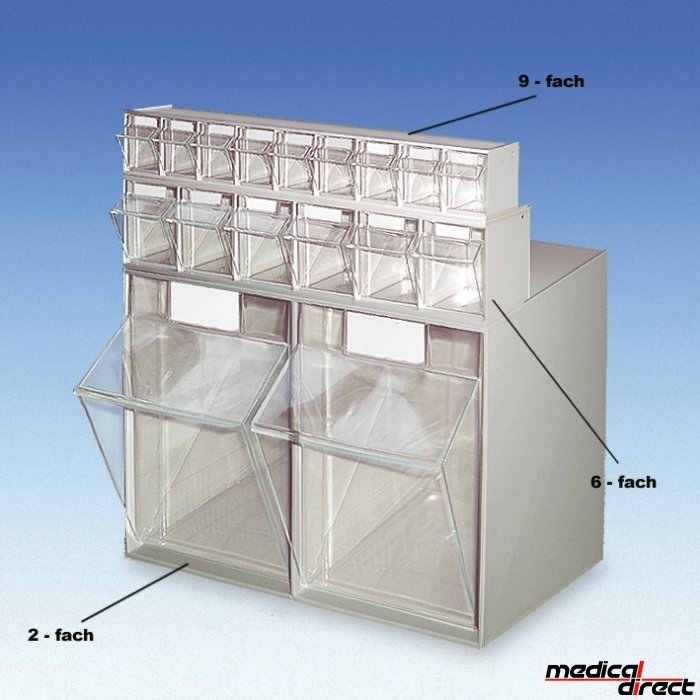 Spuit- naald en/of verbanddispenser 2-vaks