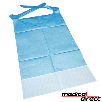 Unisan Care slabben met opvanggedeelte 36 x 65 cm, blauw