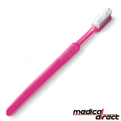 Disposable tandenborstel met tandpasta, roze