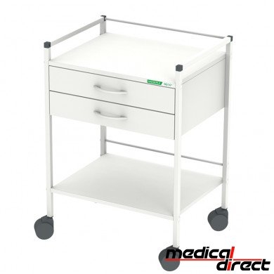 Instrumentenwagen 08/16 met 2 laden, 83 cm hoog