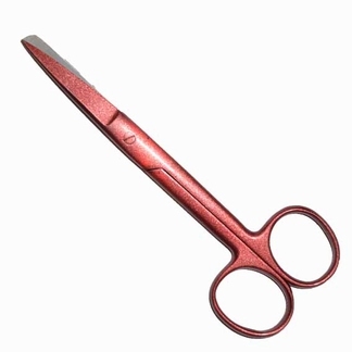 Verpleegkundige schaar; geheel glitter rood