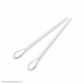 Wattenstaaf 15 cm met PP steel, grote katoenen kop (50 st.)