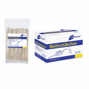 Wattenstaaf hout 15 cm lang