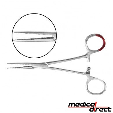 Arterieklem Pean, recht, 14 cm, disposable