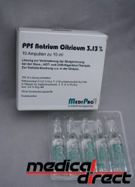 PPS MediPac Natriumcitraat 3,13%, ampul a  10 ml