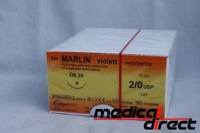 Marlin violet USP 2/0 naald DS24 draadlengte 70 cm (24)