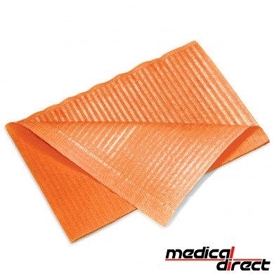 Patiënten servetten 2-laags 33 x 45 cm, oranje