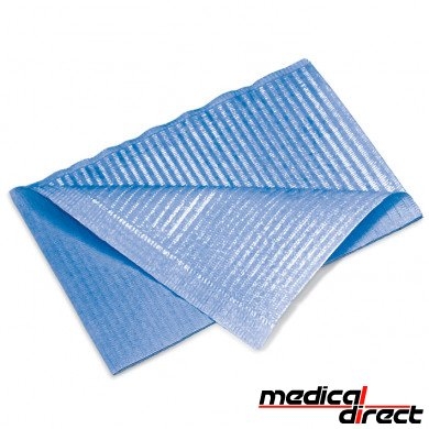 Patiënten servetten 2-laags 33 x 45 cm, blauw