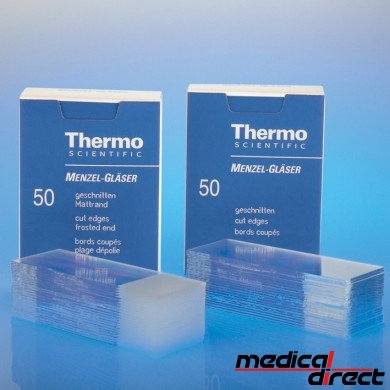 Objectglaasje 76 x 26 mm met matrand (50)