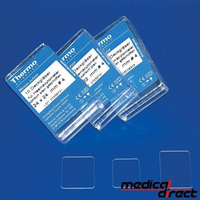 Haemacytometer dekglaasje 20 x 26 mm (10)