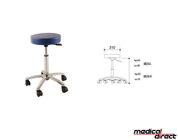 Tabouret kruk Delta, kleur blauw
