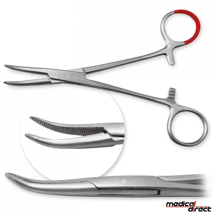 Anatomisch Mosquitoklem Halsted gebogen 12,5 cm