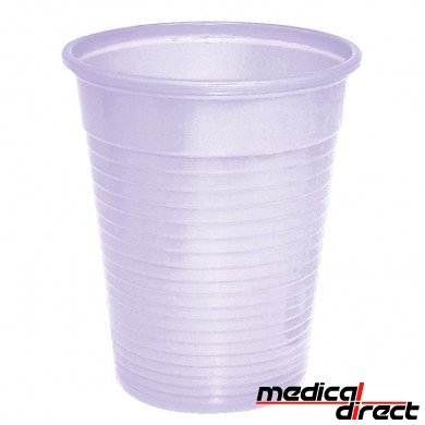 Plastic beker 180 ml lichtpaars ( 100 )