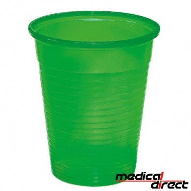 Plastic beker 180 ml donkergroen (100)
