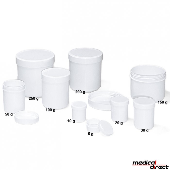 Zalfpot met schroefdeksel 10 gram / 12 ml