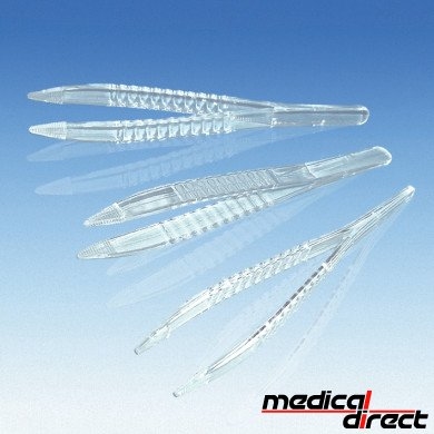 Pincetten disposable 12,5 cm, niet steriel