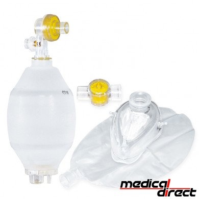 Beademingsballon met masker Gr. 5 voor volwassene