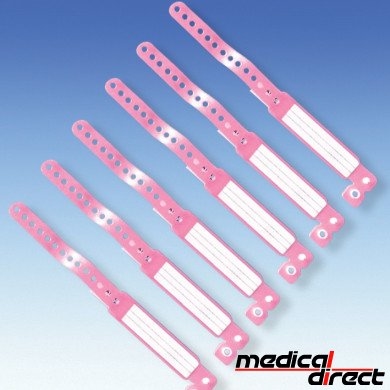 Identificatieband kind/zuigling standaard, roze