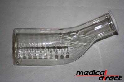 Urinefles 1000 ml, voor mannen, met deksel, lengte 29 cm