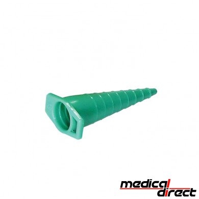 Catheterstop steriel, groen