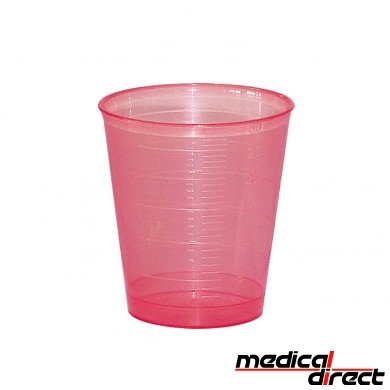 Medicijnbeker 30 ml, rood