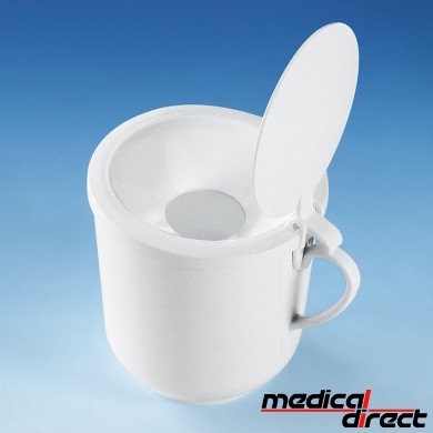 Sputumbeker 250 ml, met deksel ( 300 stuks )