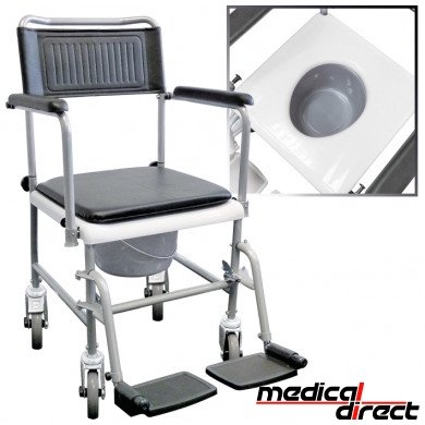 Toiletstoel verrijdbaar