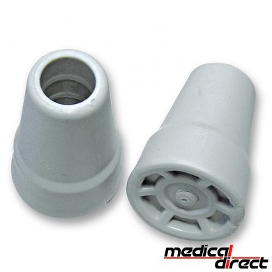 Elleboogkruk doppen, grijs - 19 mm