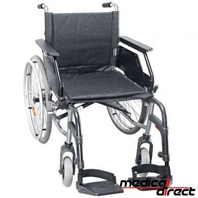 Rolstoel antraciet, zwarte nylon bekleding