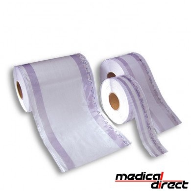Sterilisatierol 100 mm x 100 mtr met vouw en 2 indicatoren