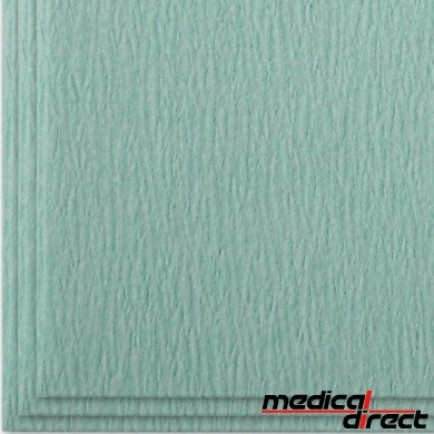 Sterilisatiepapier 80 x 80 cm crepe, groen