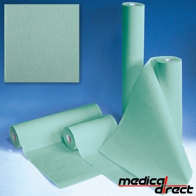 Sterilisatiepapier 75 cm x 100 mtr crepe, groen