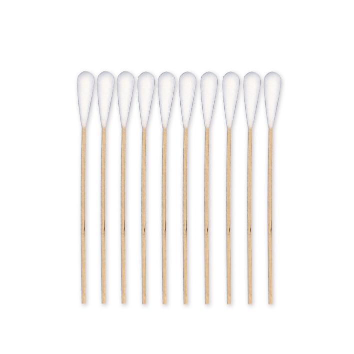 Wattenstaaf hout 15 cm Ø 2,5 mm tip Ø 10 mm